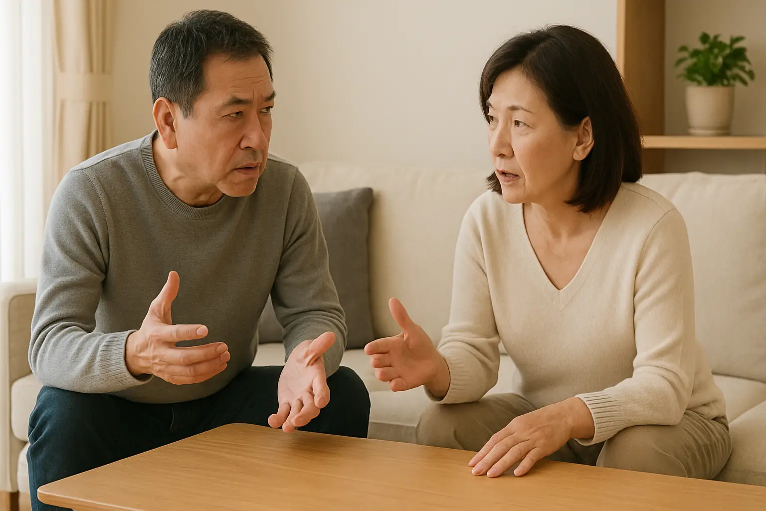 生命保険を検討する40代夫婦