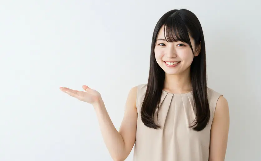 お勧めする女性
