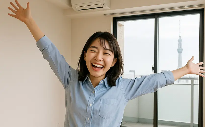 賃貸アパートでの新生活イメージ